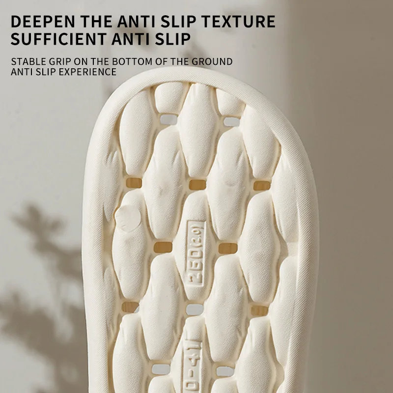 Leaky slippers for men new summer indoor home bathroom bath non-slip slippers for women couple hollow - Image 3